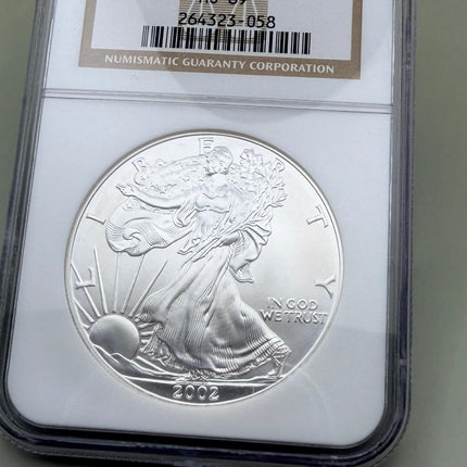 2002 Silver Eagle MS69 Brown Label Genventro