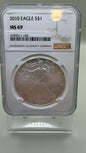 2025 American Silver Eagle $1 NGC MS69 Brown Label