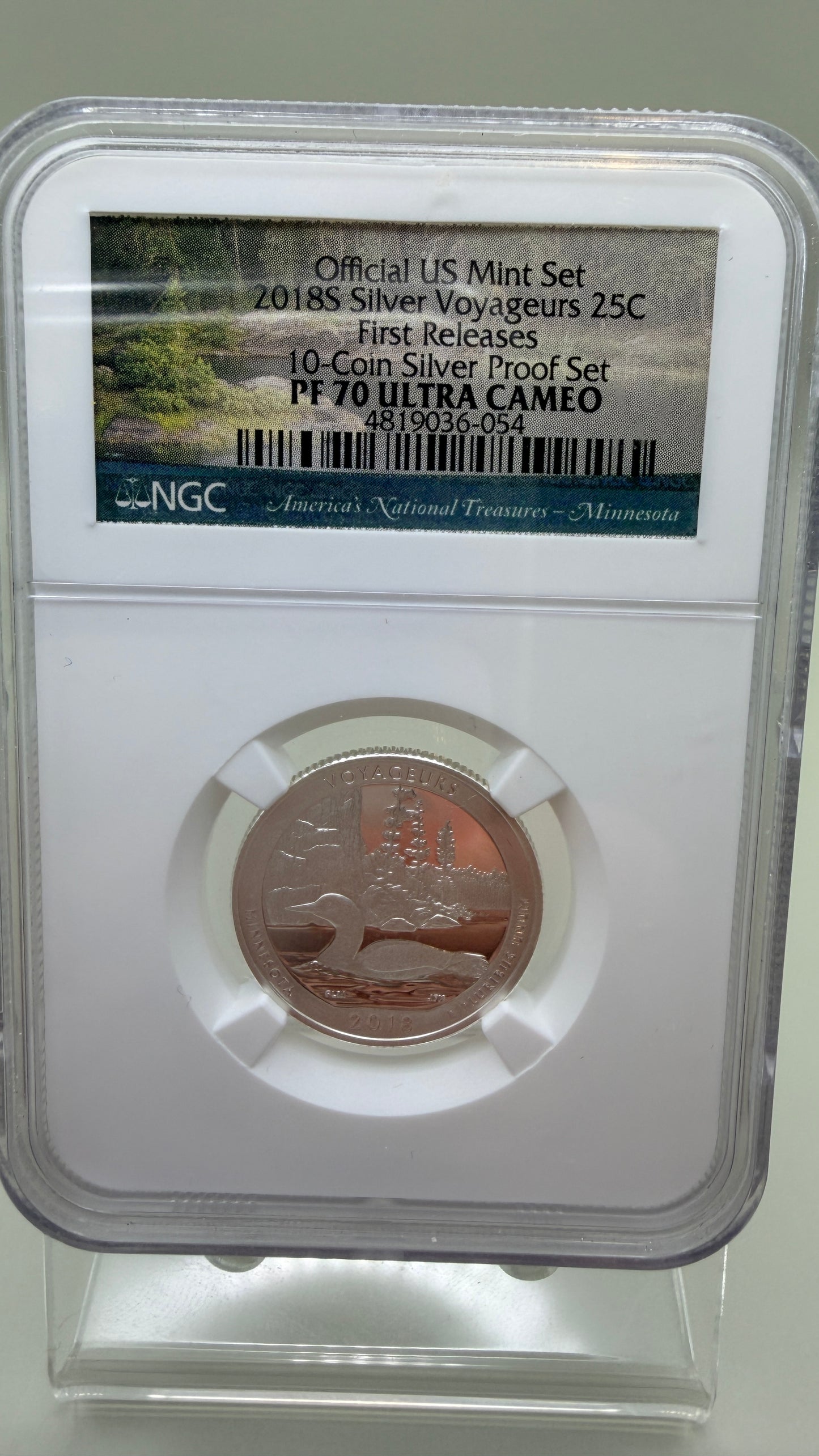 2018-S REVERSE PROOF SILVER VOYAGEURS NGC PF70 First Release Ultra Cameo