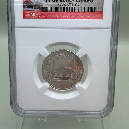 2013-S Silver White Mountain Early Release Quarter - NGC PF69 Ultra Cameo Genventro