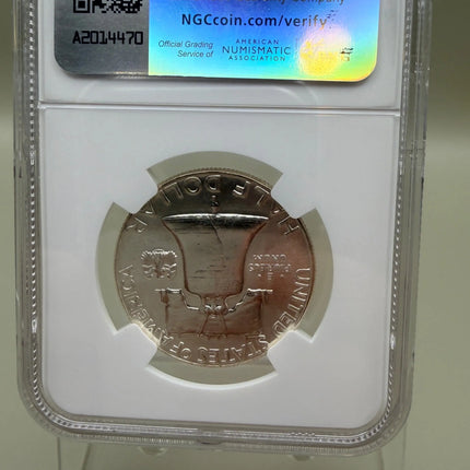 1959 Franklin Half Dollar MS63 Original Bag Fragment Genventro