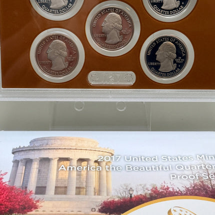 2017 America the Beautiful Quarters Proof Set OGP And COA US Mint Genventro