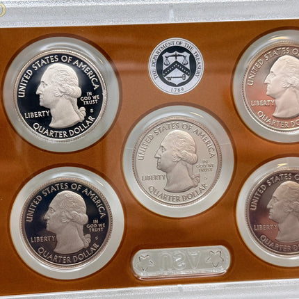 2017 America the Beautiful Quarters Proof Set OGP And COA US Mint Genventro