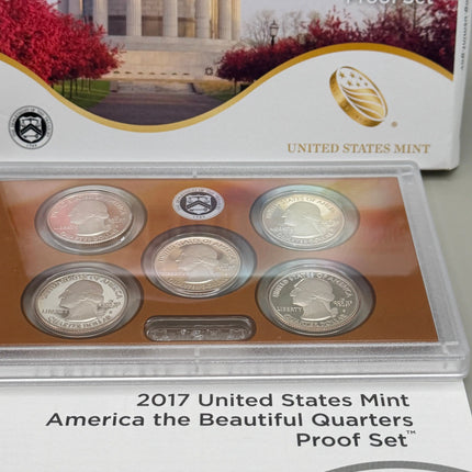 2017 America the Beautiful Quarters Proof Set OGP And COA US Mint Genventro