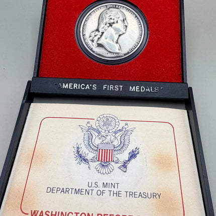 WASHINGTON BEFORE BOSTON Pewter America's First Medals Series In Original Box Genventro