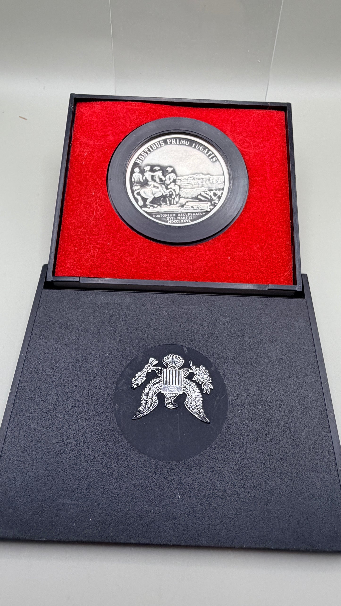 WASHINGTON BEFORE BOSTON Pewter America's First Medals Series In Original Box