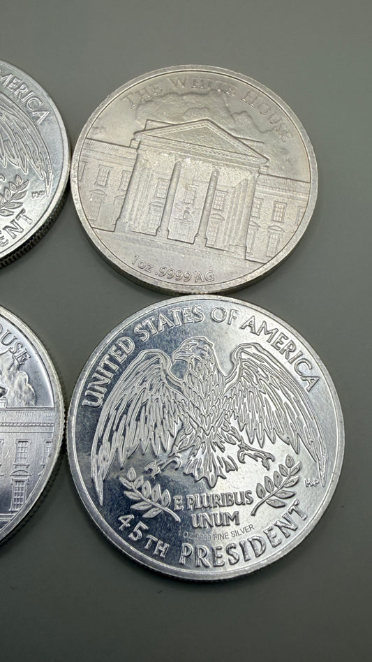 1 Troy Ounce .999 Pure Silver Patriot / Trump MAGA Silver Round Coin