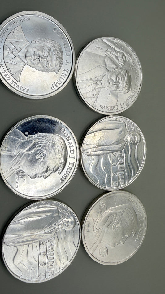 1 Troy Ounce .999 Pure Silver Patriot / Trump MAGA Silver Round Coin