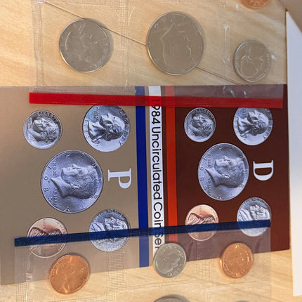 1984 P&D Uncirculated Mint Proof Set Genventro