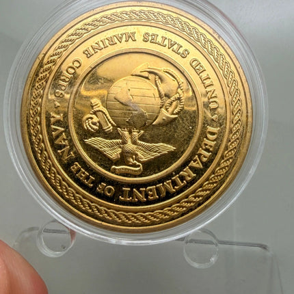 Department of the Navy Under United States Marine Corp Military Challenge Coin Genventro
