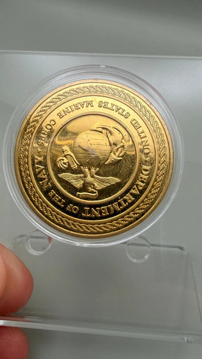 Department of the Navy Under United States Marine Corp Military Challenge Coin Genventro