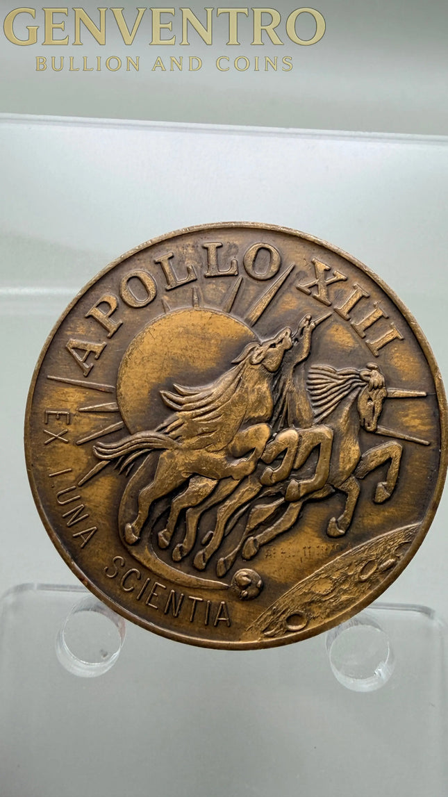 NASA Project Apollo Commemorative Medallion Apollo XIII Genventro