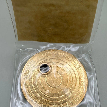 NRA Bullet Challenge 39mm Solid Bronze Medallion Shot with Genuine .223 Round Genventro