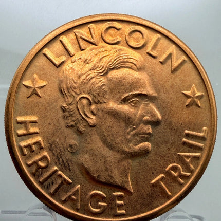1969 Lincoln Heritage Trail Kentucky Indiana Illinois Coin Genventro
