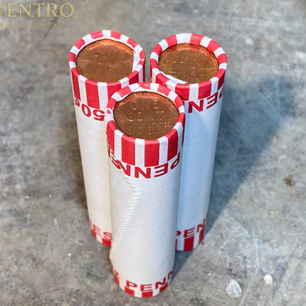 UNSEARCHED WHEAT PENNY white roll with bu uncirculated Wholesale Wheat Cents