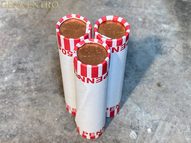 UNSEARCHED WHEAT PENNY white roll with bu uncirculated Wholesale Wheat Cents