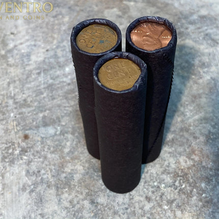 1909 - 1958 WHEAT PENNY BLACK ROLL Wholesale Wheat Cents
