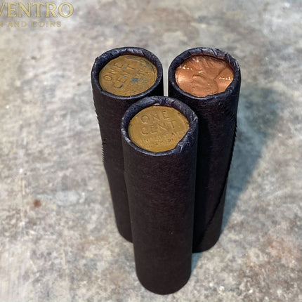 1909 - 1958 WHEAT PENNY BLACK ROLL Wholesale Wheat Cents