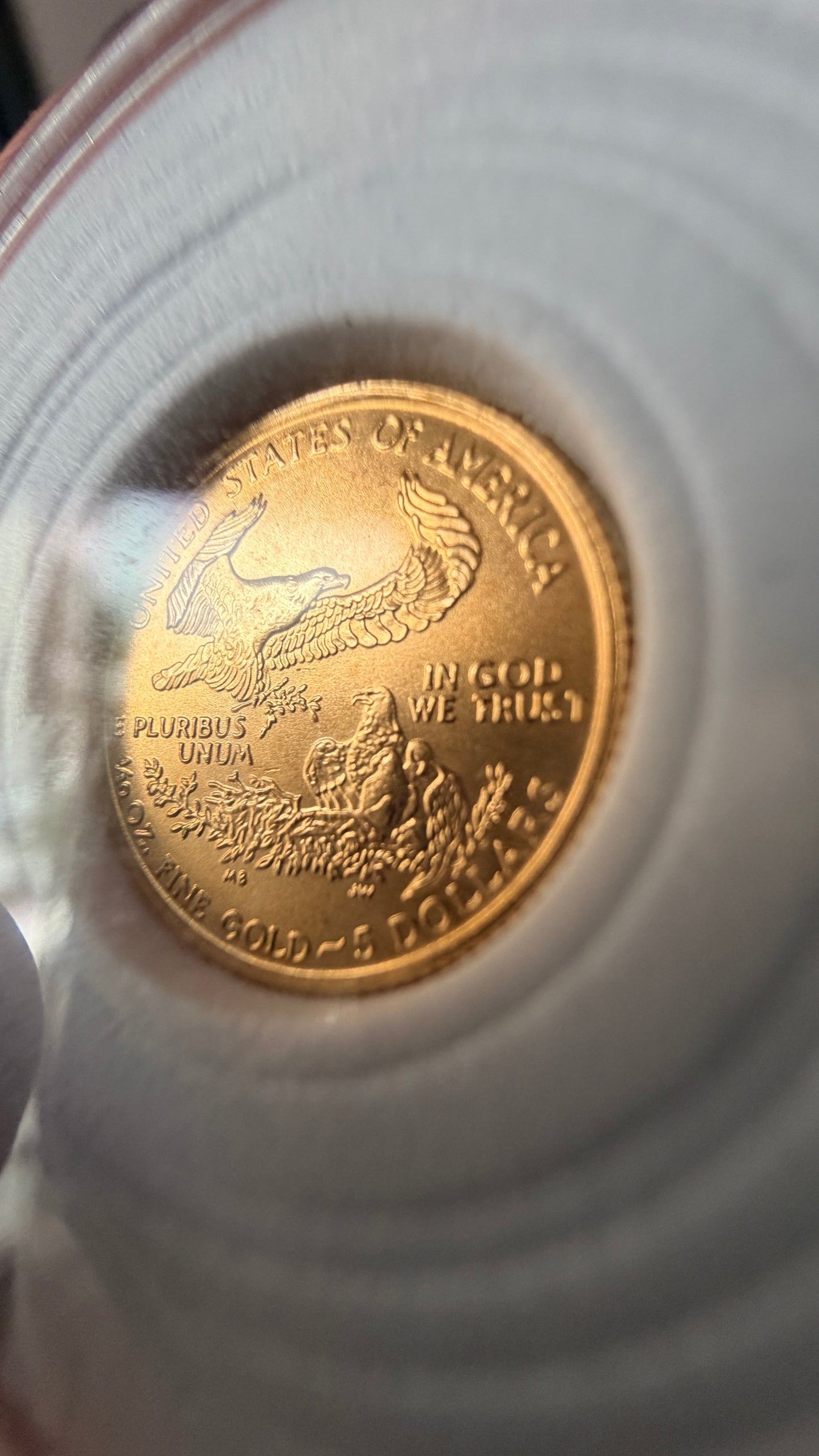 1999 $5 Gold American Eagle 1/10 Oz Au999.9 Gold BU