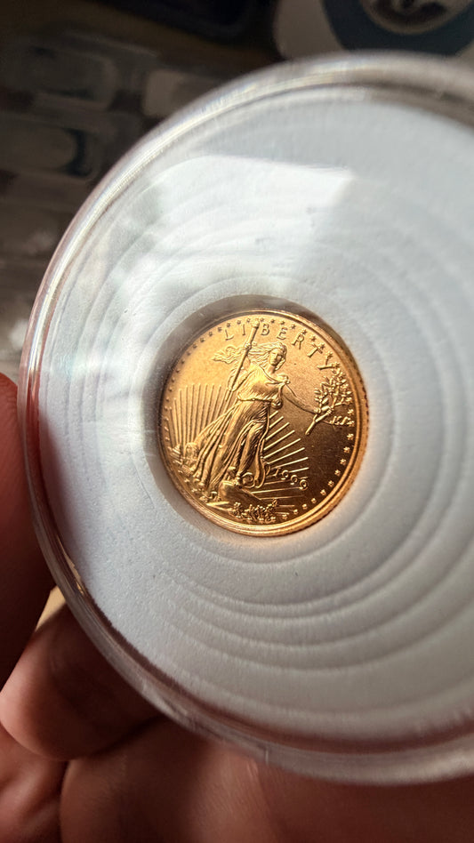 1999 $5 Gold American Eagle 1/10 Oz Au999.9 Gold BU