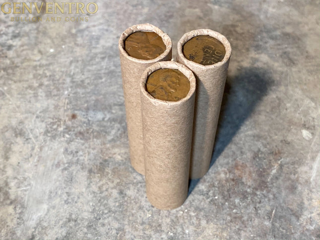WHEAT PENNY ROLL 1909 - 1958 Unsorted Rolls Wholesale Wheat Cents