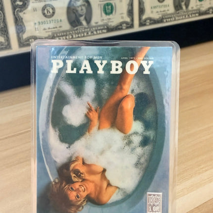 Playboy Playmate Issue April 1971 in 1 Grain Silver Bar Card Genventro