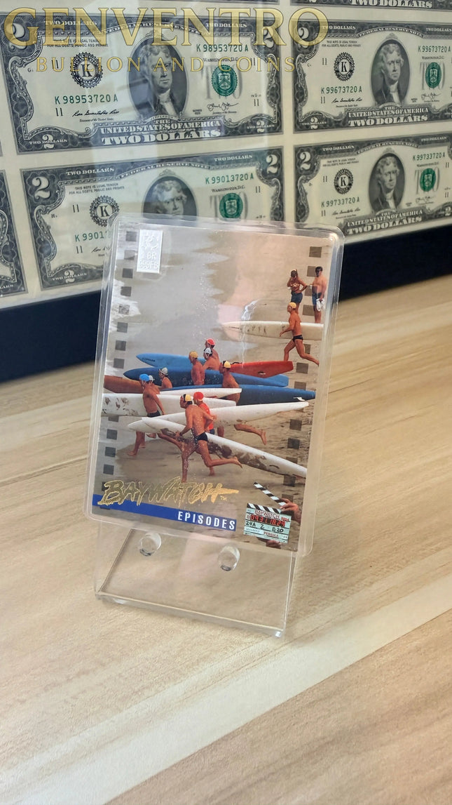 BAYWATCH Episode # 2016 Big Monday  1 Grain Silver Collector Card Genventro