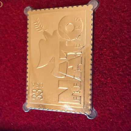 1993 NATO 50th Anniversary Gold Stamp - Sealed Original Letter with Stamp Genventro