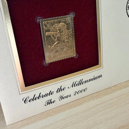 1999 Millennium Gold Stamp - Sealed Original Letter with Stamp Genventro