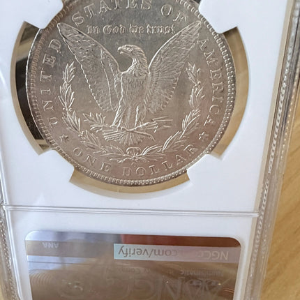 1884 O Morgan Dollar NGC Brilliant Unc Original Bag Fragment 90% Silver Genventro