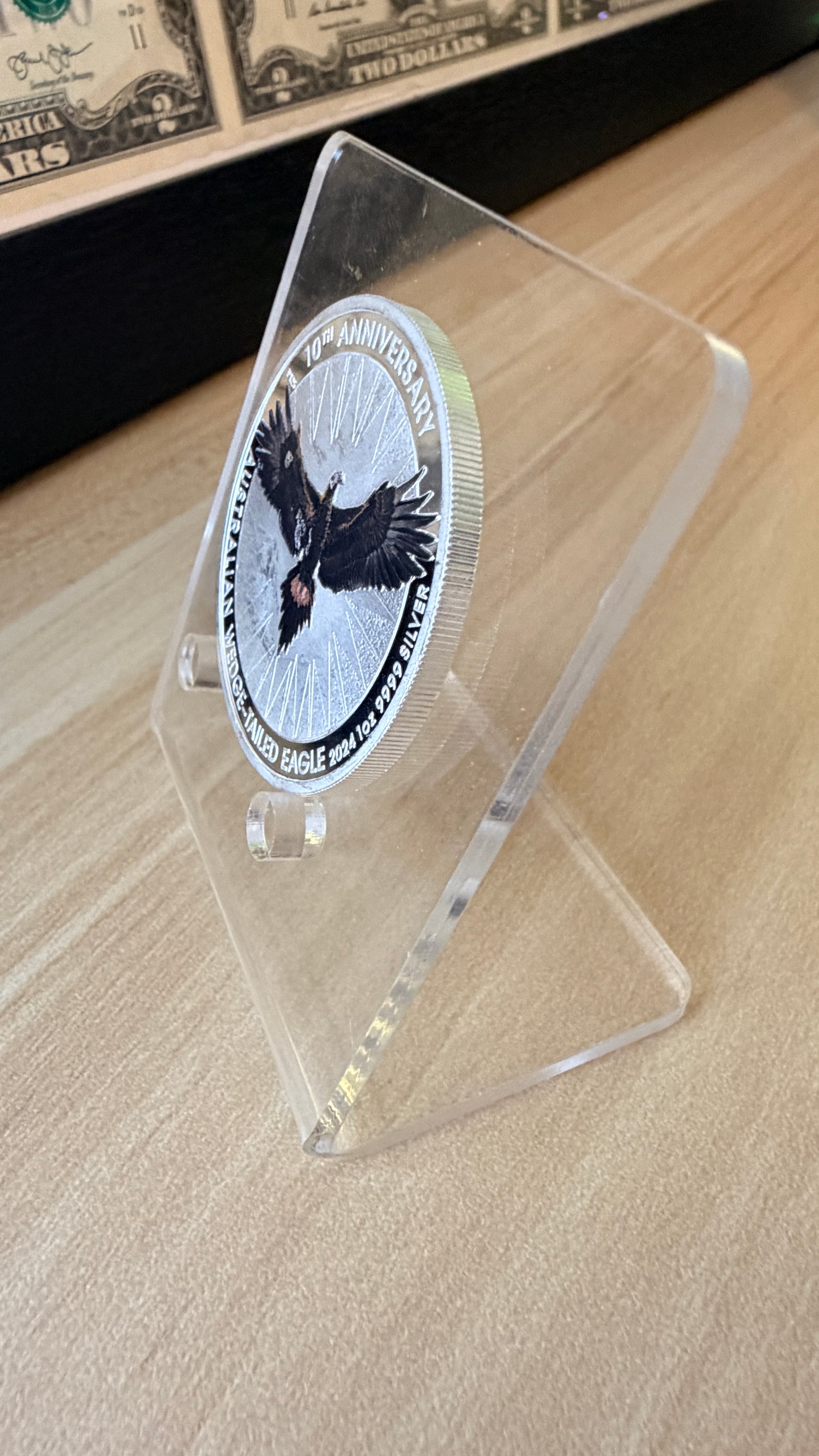 2024 AUSTRALIAN WEDGE-TAILED EAGLE 1oz 9999 SILVER 10TH ANNIVERSARY
