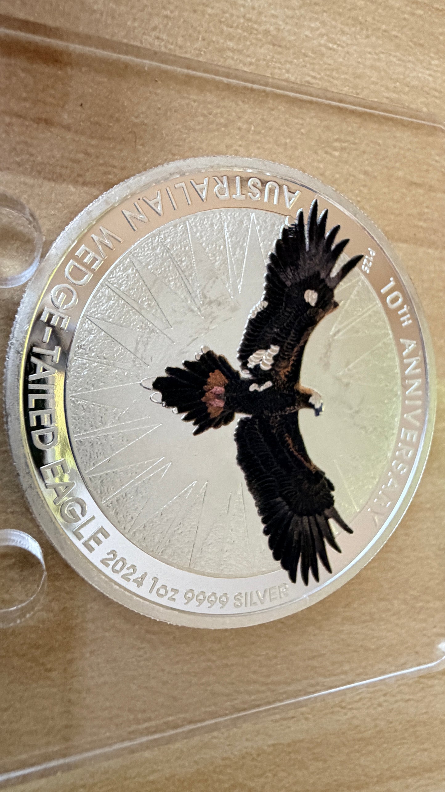 2024 AUSTRALIAN WEDGE-TAILED EAGLE 1oz 9999 SILVER 10TH ANNIVERSARY