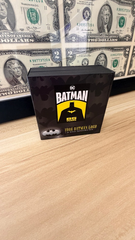 1996 Batman Logo 1oz Fine 999 Silver New Zealand Mint