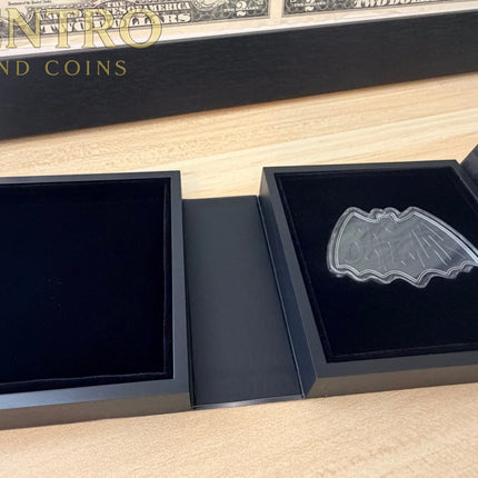 1996 Batman Logo 1 oz Fine Silver Bar w/Box New Zealand Mint Genventro