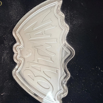 1996 Batman Logo 1 oz Fine Silver Bar w/Box New Zealand Mint Genventro