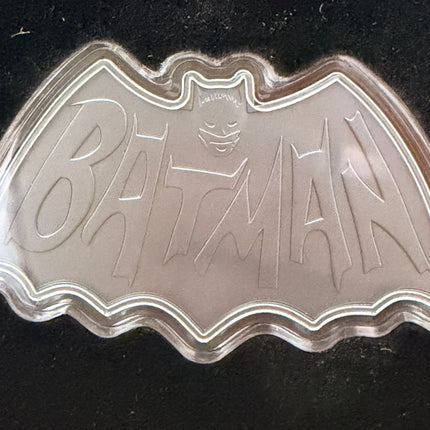 1996 Batman Logo 1 oz Fine Silver Bar w/Box New Zealand Mint Genventro