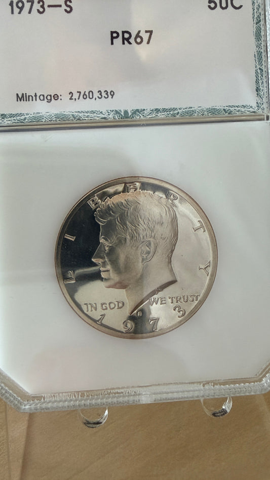 1973-S Kennedy Half Dollar PCI PR67