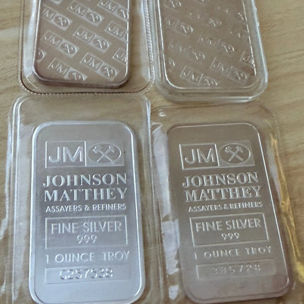 1oz Ag999 Fine Silver Bar Johnson Matthey Genventro