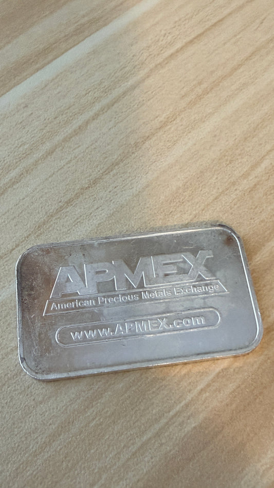1oz Ag999 Fine Silver Bar Apmex