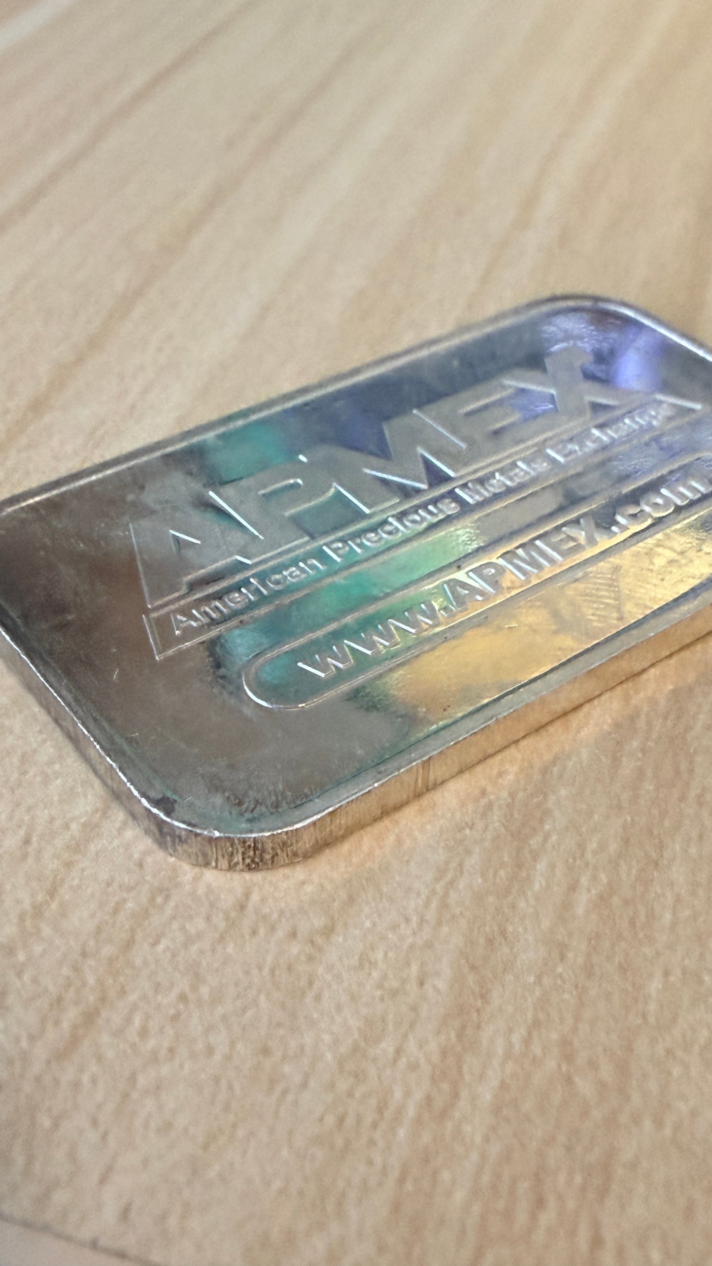 1oz Ag999 Fine Silver Bar Apmex