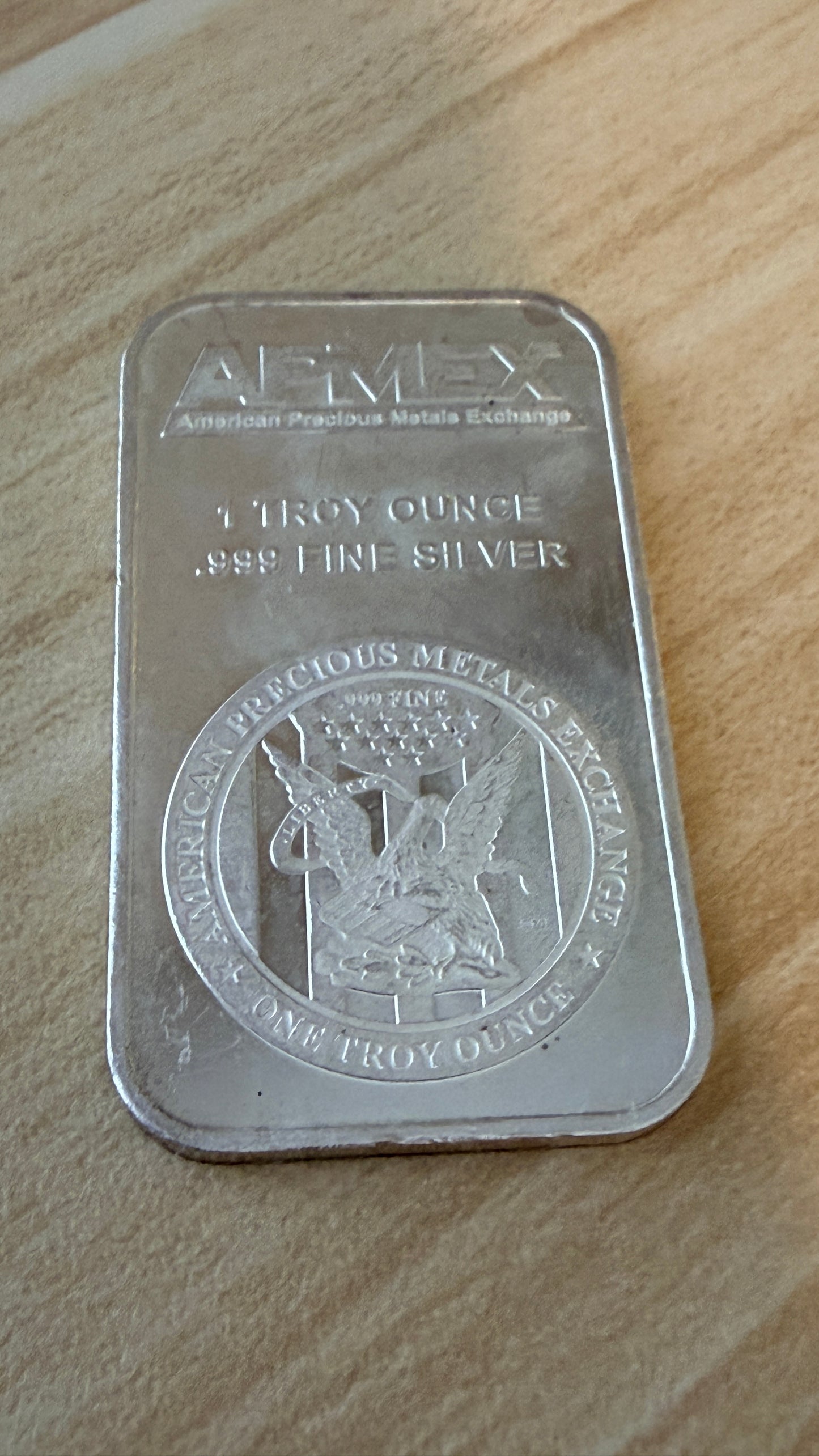 1oz Ag999 Fine Silver Bar Apmex