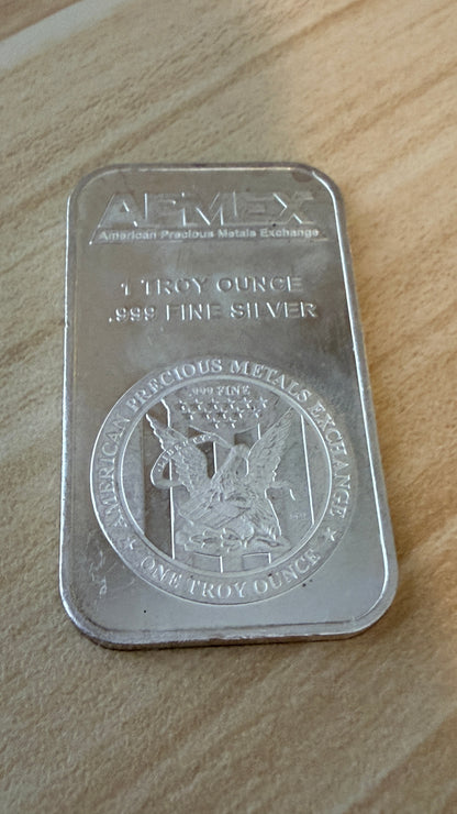 1oz Ag999 Fine Silver Bar Apmex