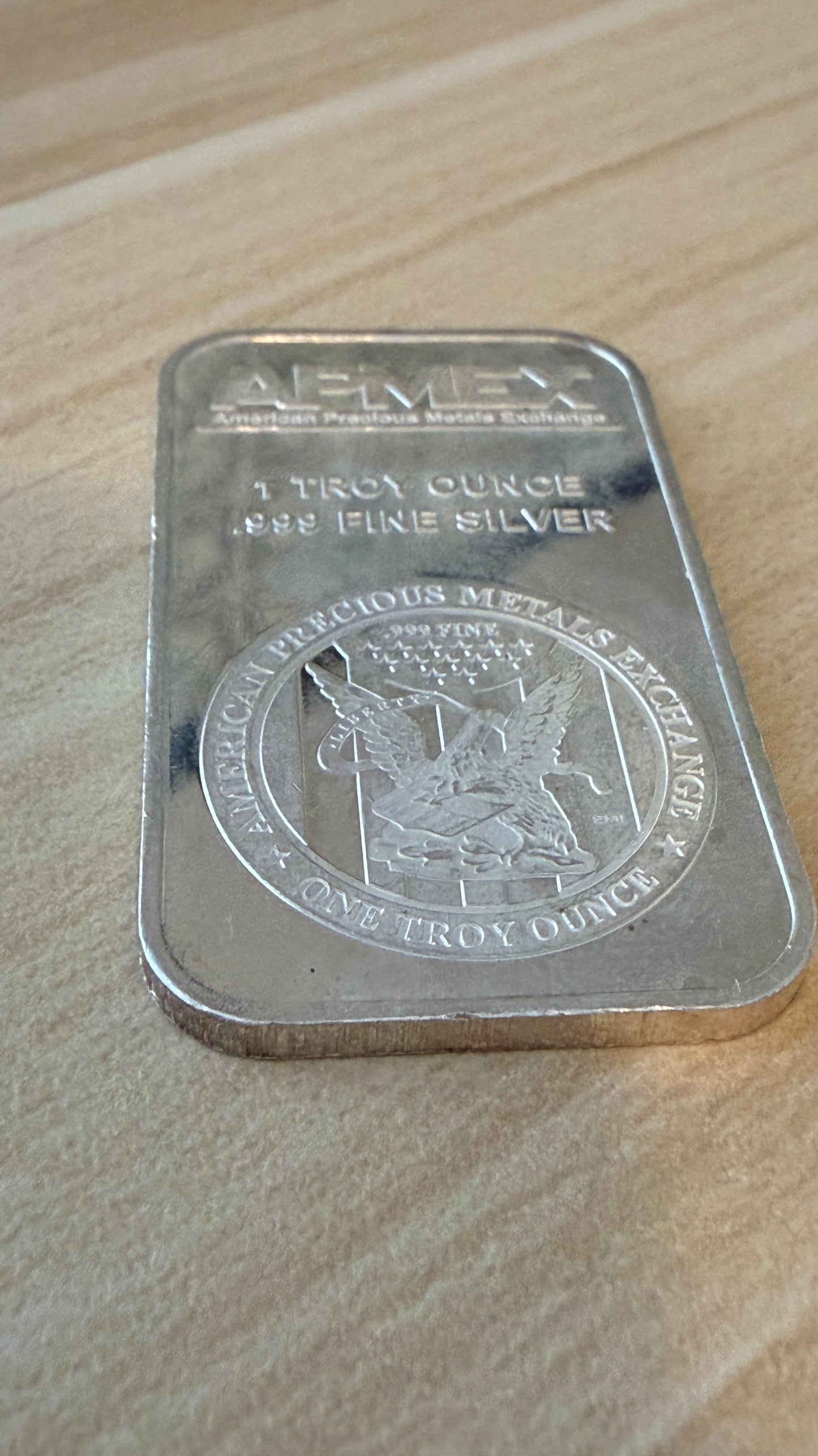 1oz Ag999 Fine Silver Bar Apmex