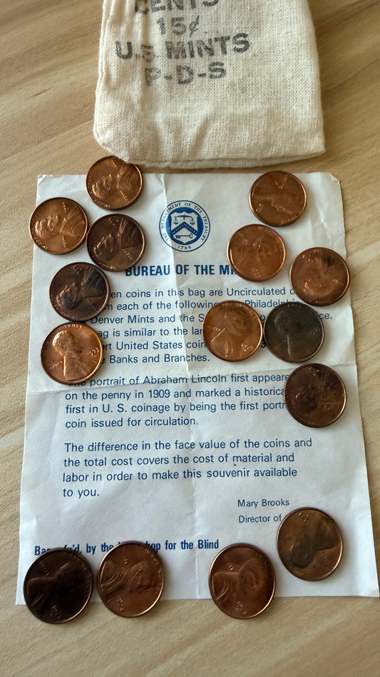 US Mint 15 Cents P-D-S With Original Bag + COA Collectors Set