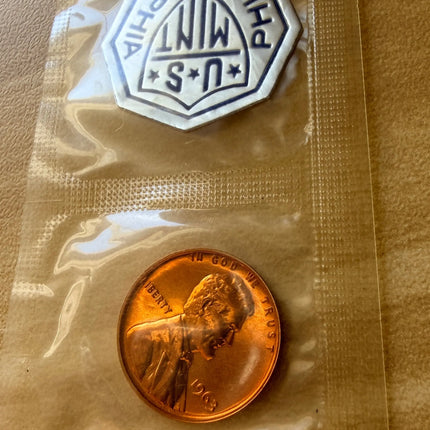 1963 Lincoln Cent Uncirculated No Mint Mark Genventro