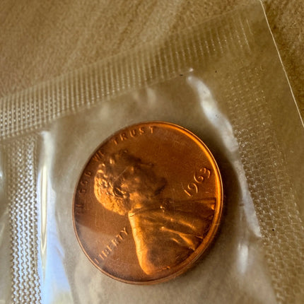 1963 Lincoln Cent Uncirculated No Mint Mark Genventro
