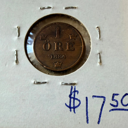 1884 Sweden 10 ORE XF Genventro