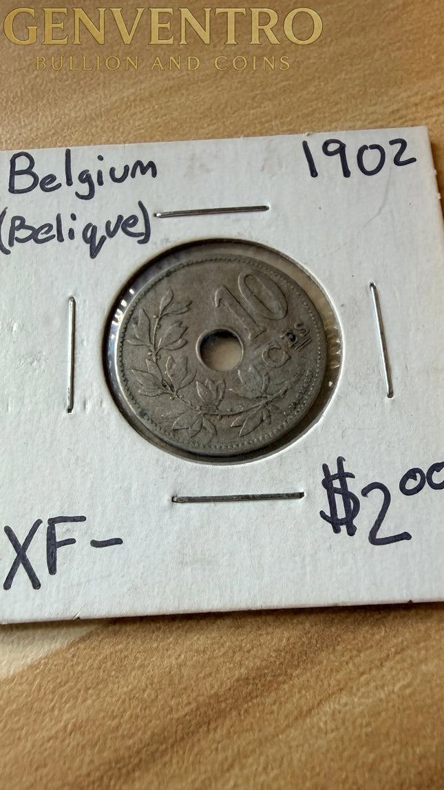 1902 Belgium (Belique) 10C XF Genventro