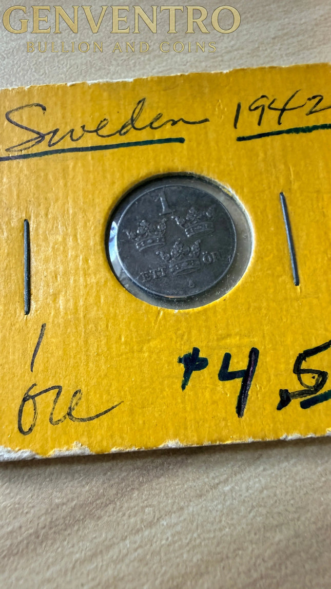 1942 Sweden 1 Ore Genventro