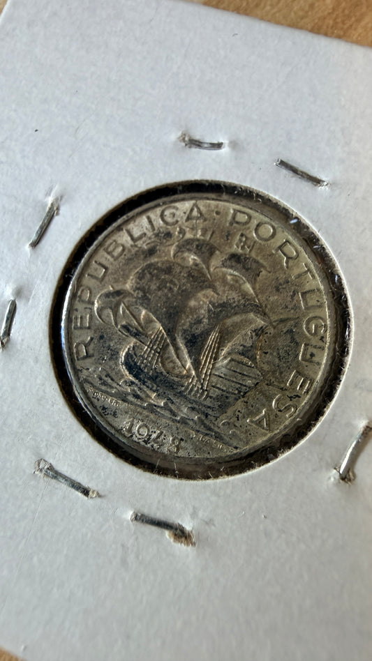 1943 Portugal 2 1/2 Escudo XF